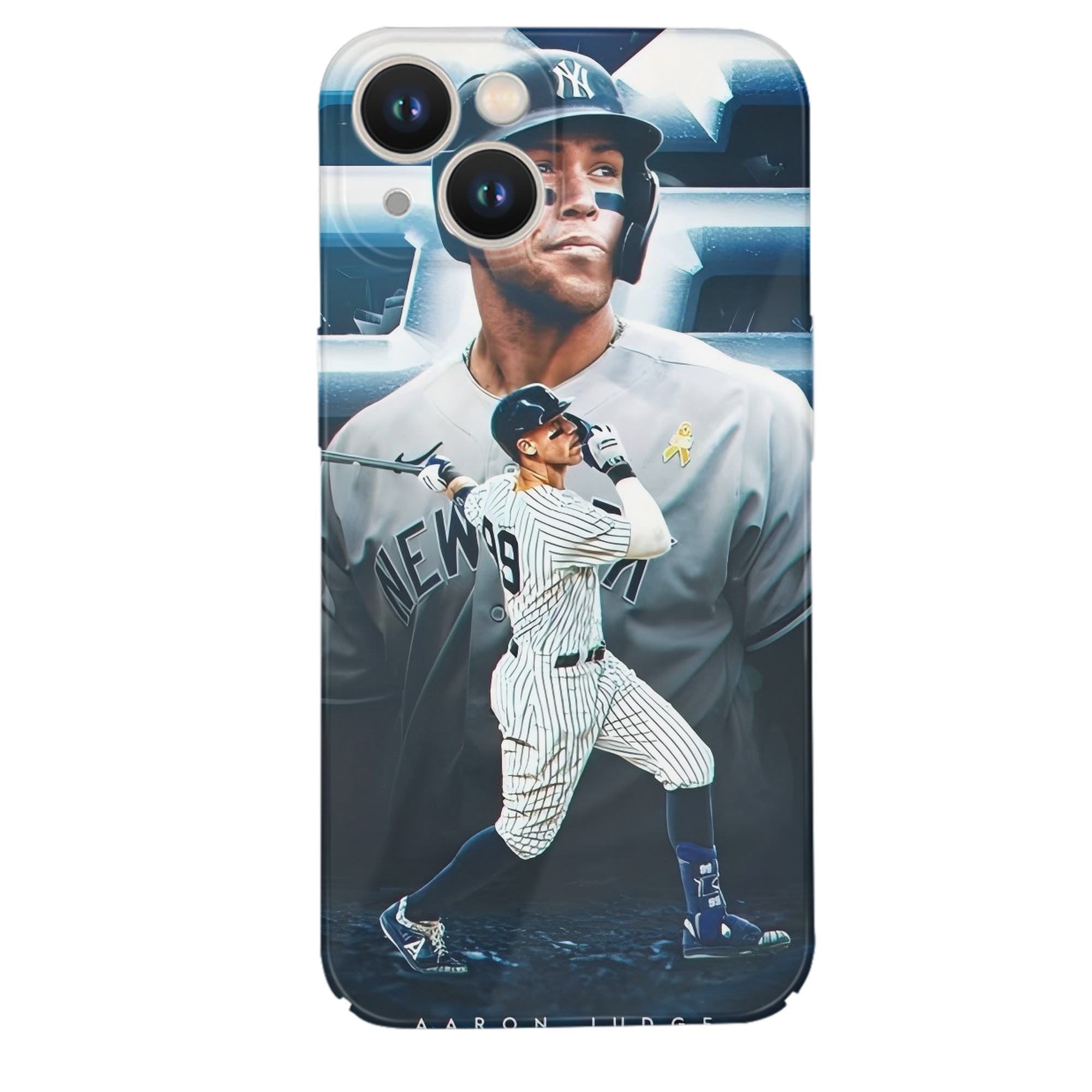 Aaron Judge AL Single Season 62  Home Run Record IPhone 14 Series Full-Cover Hard Case – Shockproof With Raised Camera Protection – Precise Cutouts, Wireless Charging Compatible – Durable, Anti-Yellowing, Easy To Clean